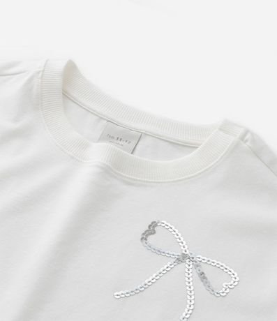 Remera Infantil Regular con Bordado de Lazos - Talle 5 a 14 años 3
