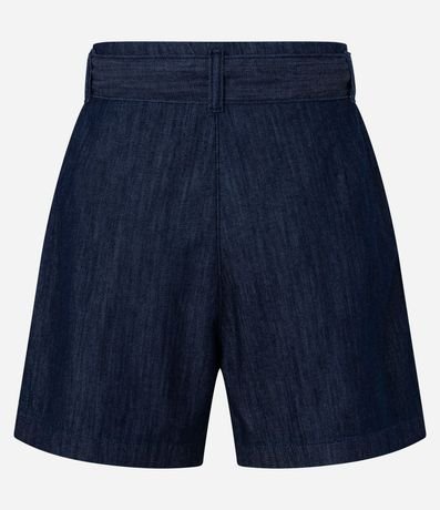 Short Cintura Alta en Jeans con Hebilla Diferenciada en el Cinturón 6