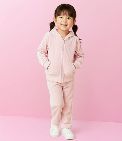 Conjunto Infantil Campera y Pantalón en Plush - Talle 1 A 6 años