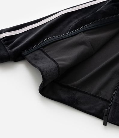 Conjunto Infantil en Plush con Campera y Pantalón Lettering - Talle 1 A 6 años 12