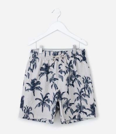 Bermuda Infantil Playera con Estampado Tropical - Talle 5 a 14 años 2