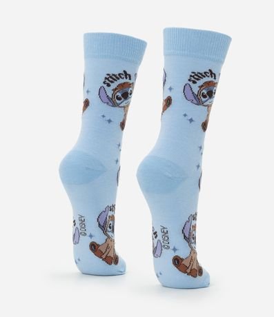 Media Caña Larga en Algodón con Estampa Stitch Carpincho 3