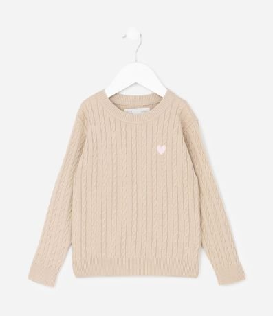 Conjunto Infantil en Efecto Punto con Corazón Bordado – Talle 1 a 5/6 años 2