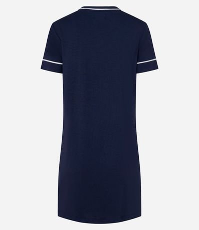 Camisón Corta en Viscolycra con Detalles Contrastantes 4