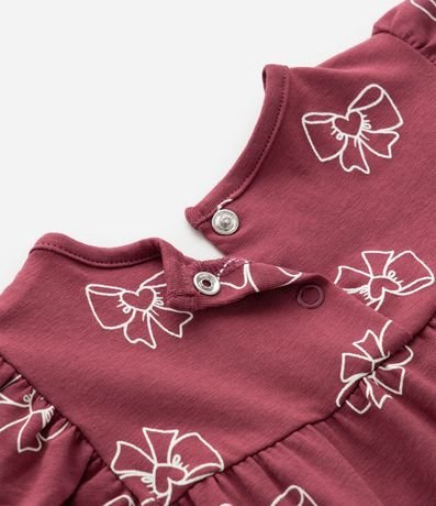 Conjunto Infantil Bata con Bolsillos y Estampado De Moñitas – Talle RN A 18 Meses 9