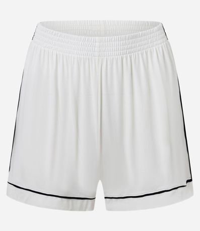 Pijama Short Doll en Viscosa con Bies Contrastante 6