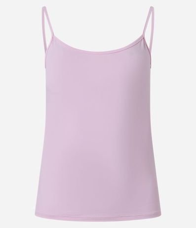 Blusa Musculosa Básica en Poliamida con Breteles Finos 5
