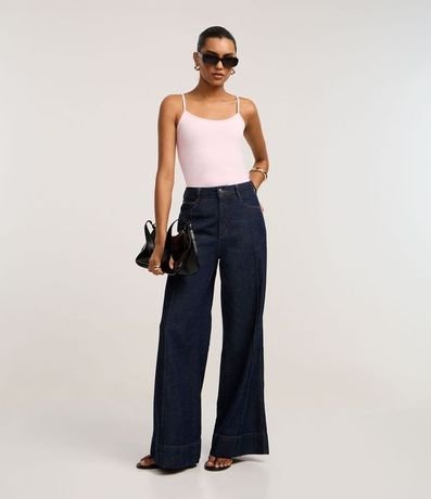 Blusa Musculosa Básica en Poliamida con Breteles Finos 2