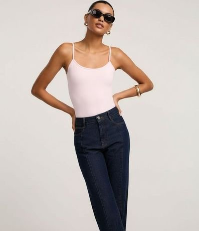 Blusa Musculosa Básica en Poliamida con Breteles Finos 6