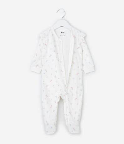 Interito Infantil en Plush con Estampa Floral Liberty - Talle 0 a 18 Meses 2