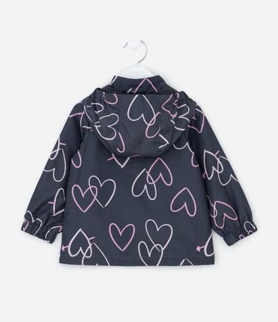 Campera Infantil Rompevientos con Estampado de Corazones – Talle 1 a 5/6 años 2