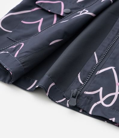 Campera Infantil Rompevientos con Estampado de Corazones – Talle 1 a 5/6 años 4