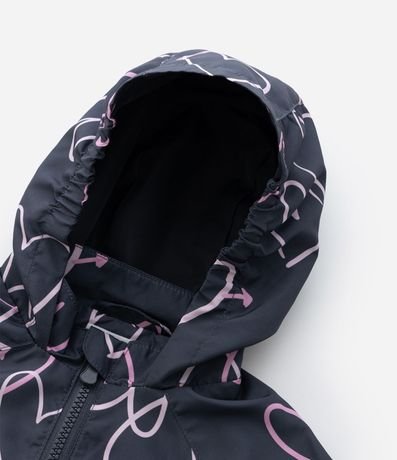 Campera Infantil Rompevientos con Estampado de Corazones – Talle 1 a 5/6 años 5