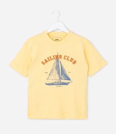 Remera Infantil Regular con Estampa de Barco Sailing Club - Talle 5 a 14 años 2