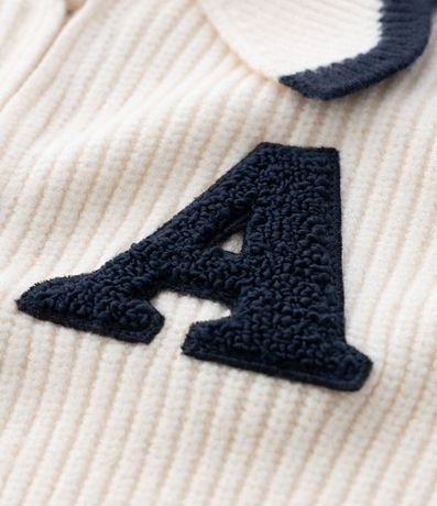 Campera Infantil en Efecto Punto con Volado en el Cuello y Bordado – Talle 1 a 5/6 años 7