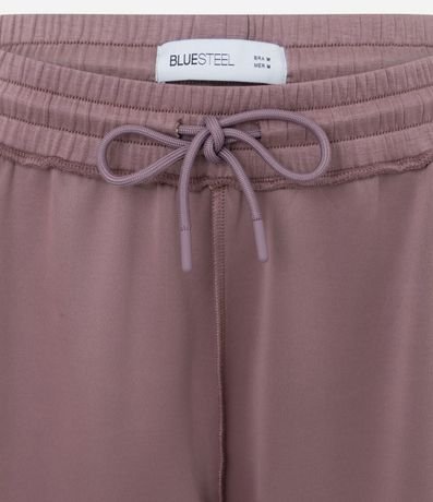 Pantalón Recto en Modal con Lazo 4