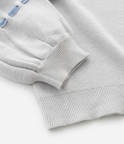 Suéter Infantil en Efecto Punto con Moñitas Entrelazadas – Talle 1 a 5/6 años 5