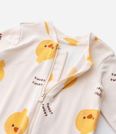 Enterito Infantil en Punto con Estampado de Pollito – Talle RN a 18 Meses 8