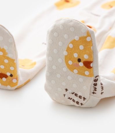 Enterito Infantil en Punto con Estampado de Pollito – Talle RN a 18 Meses 5