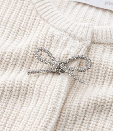 Cardigan Infantil en Punto con Moñitas en Strass – Talle 1 a 5/6 años 6