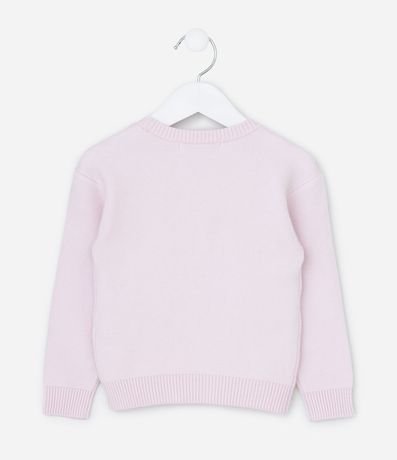 Suéter Infantil en Efecto Punto con Corazones Aplicados – Talle 1 a 5/6 años 3