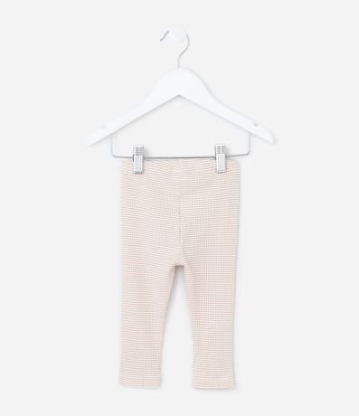 Pantalón Infantil en Rib Acanalada con Estampa Rayada – Talle RN a 18 Meses 3
