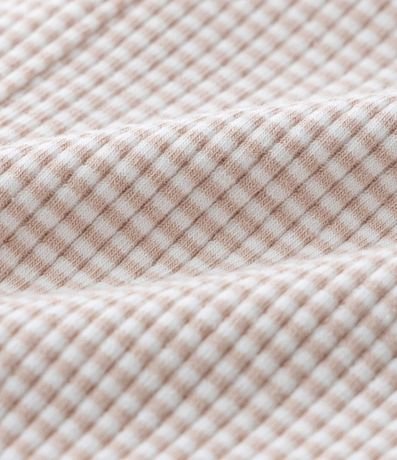 Pantalón Infantil en Rib Acanalada con Estampa Rayada – Talle RN a 18 Meses 4