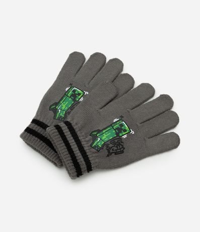 Guante Infantil en Punto con Estampado Minecraft – Talle 3/4 a 9/12 4