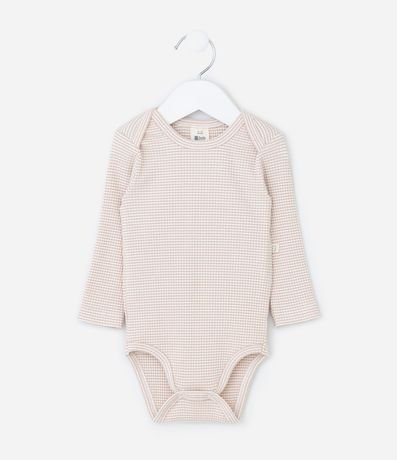 Body Infantil Canelado con Cuello Americano – Talle RN a 18 Meses