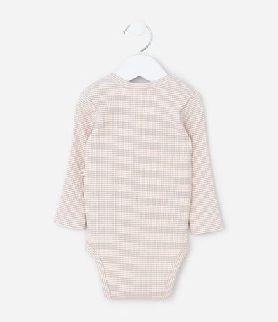 Body Infantil Canelado con Cuello Americano – Talle RN a 18 Meses 2