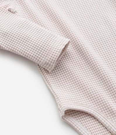 Body Infantil Canelado con Cuello Americano – Talle RN a 18 Meses 4