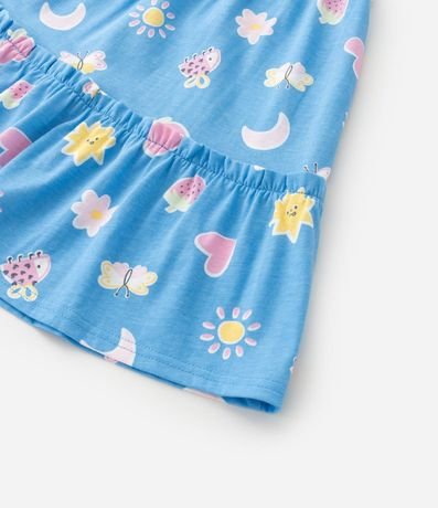 Vestido Infantil en Algodón con Estampado de Frutas - Talle 1 a 6 años 5