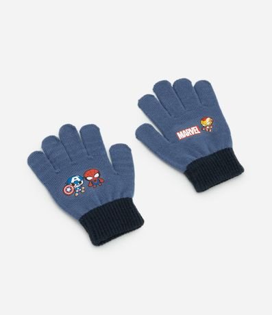 Guante Infantil en Efecto Punto con Estampa de Marvel Mini Héroes – Talle 3 a 12