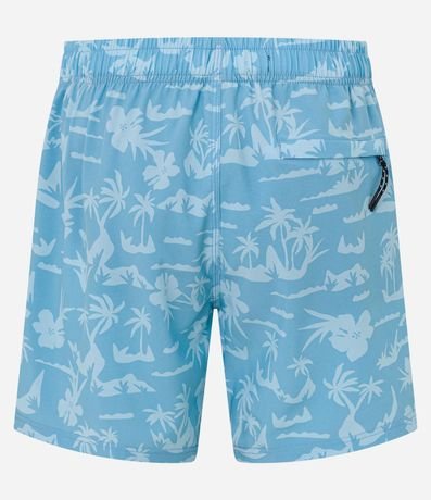 Bermuda Playera en Microfibra con Estampa de Palmeras 5