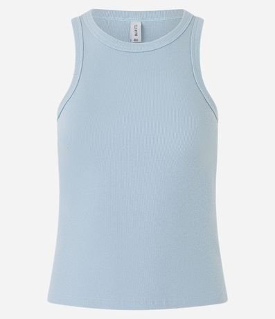 Blusa Musculosa Básica en Rib con Ligera Textura 4