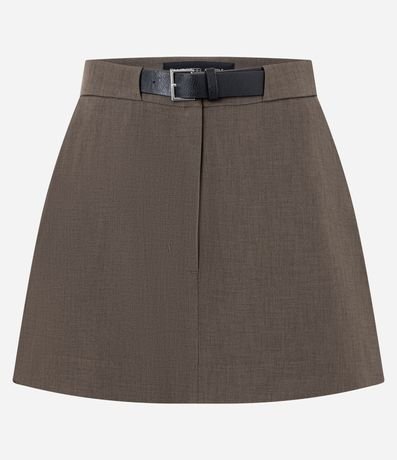 Short Pollera Reto con Cinturón y Alfaiatado 5