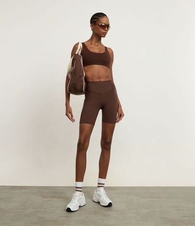 Bermuda Deportiva en Poliamida con Cintura Ancha