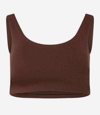 Top Deportivo en Poliamida sin Copa y con Escote Redondo