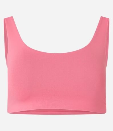 Top Deportivo en Poliamida sin Copa y con Escote Redondo