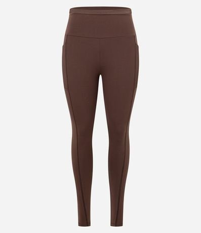 Pantalón Legging Deportivo en Poliamida con Cintura Texturizado