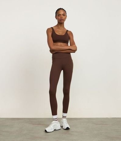 Pantalón Legging Deportivo en Poliamida con Cintura Texturizado 2