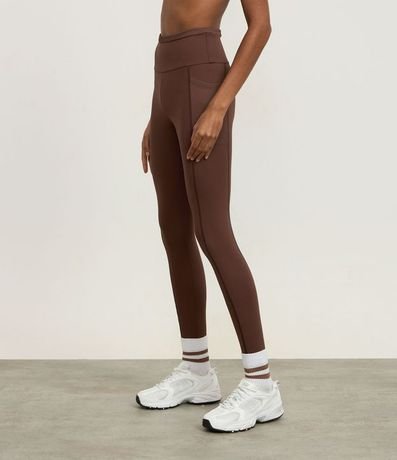 Pantalón Legging Deportivo en Poliamida con Cintura Texturizado 3