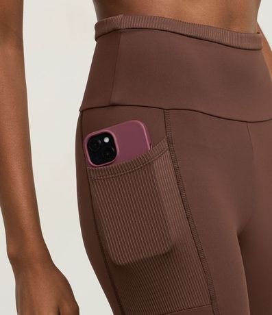 Pantalón Legging Deportivo en Poliamida con Cintura Texturizado 4