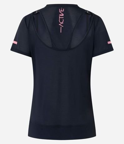 Remera Deportiva en Poliamida con Recorte en la Espalda 6