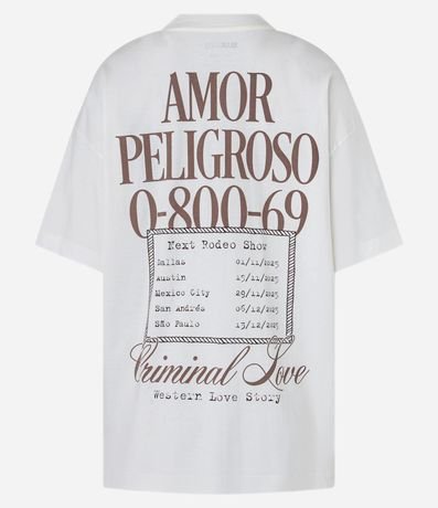 Remera Oversized en Algodón con Estampa Criminal Love Cavalos 5