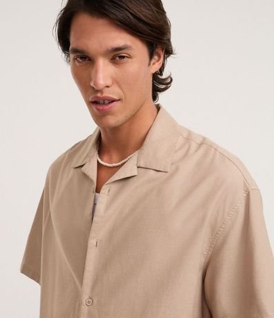Camisa Masculina Boxy en Algodón Texturizado 3