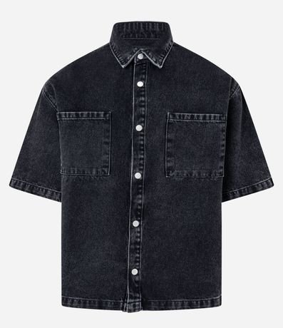 Camisa Boxy en Jeans con Bolsillos Marmorlada 6