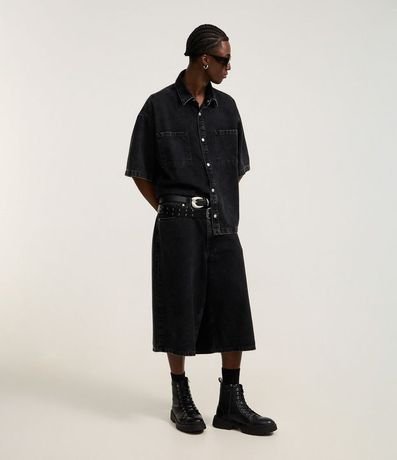 Camisa Boxy en Jeans con Bolsillos Marmorlada 2