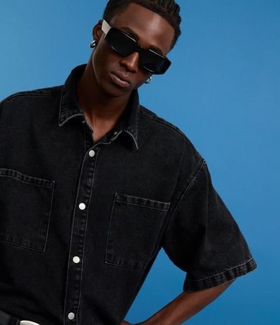 Camisa Boxy en Jeans con Bolsillos Marmorlada 3