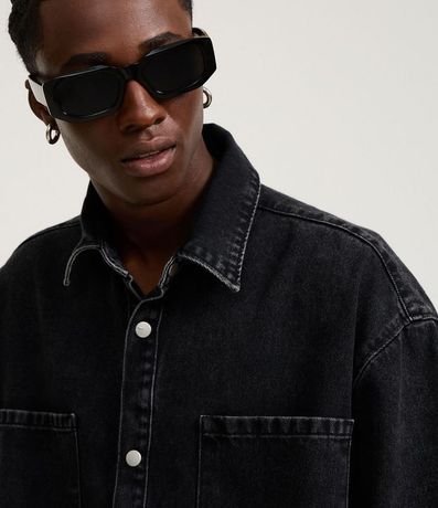 Camisa Boxy en Jeans con Bolsillos Marmorlada 4